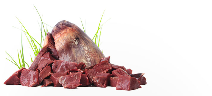 Rindfleisch als rohes Fleisch in Tiefkühlware